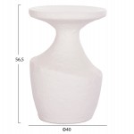 ΤΡΑΠΕΖΙ ΒΟΗΘΗΤΙΚΟ REBON HM18156.02L FIBER CEMENT ΣΕ ΛΕΥΚΟ--Φ40x56.5Υεκ.