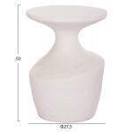 ΤΡΑΠΕΖΙ ΒΟΗΘΗΤΙΚΟ REBON HM18156.02S FIBER CEMENT ΣΕ ΛΕΥΚΟ--Φ27.5x50Υεκ.