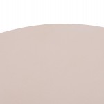 ΤΡΑΠΕΖΙ ΣΑΛΟΝΙΟΥ ANNA HM18157.02 FIBER CEMENT ΛΕΥΚΟ-ΦΥΣΙΚΟ RATTAN--Φ92x44.5Υεκ