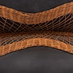 ΤΡΑΠΕΖΙ ΣΑΛΟΝΙΟΥ ΣΤΡΟΓΓΥΛΟ ANNA HM18157.01 FIBER CEMENT ΣΕ ΜΑΥΡΟ-ΦΥΣΙΚΟ RATTAN--Φ92x44.5Υεκ.