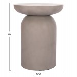 ΒΟΗΘΗΤΙΚΟ ΤΡΑΠΕΖΙ ANNA HM18160.03 FIBER CEMENT ΣΕ ΓΚΡΙ--Φ60x76Υεκ.