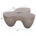 ΤΡΑΠΕΖΙ ΣΑΛΟΝΙΟΥ SALLEN HM18161.03 FIBER CEMENT ΣΕ ΓΚΡΙ--108x94x38,5Υεκ.