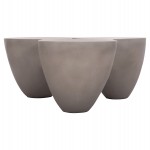 ΤΡΑΠΕΖΙ ΣΑΛΟΝΙΟΥ SALLEN HM18161.03 FIBER CEMENT ΣΕ ΓΚΡΙ--108x94x38,5Υεκ.