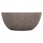 ΤΡΑΠΕΖΙ ΣΑΛΟΝΙΟΥ ΣΤΡΟΓΓΥΛΟ ALLAN HM18162.03 FIBER CEMENT ΣΕ ΓΚΡΙ--Φ92x49Υεκ.