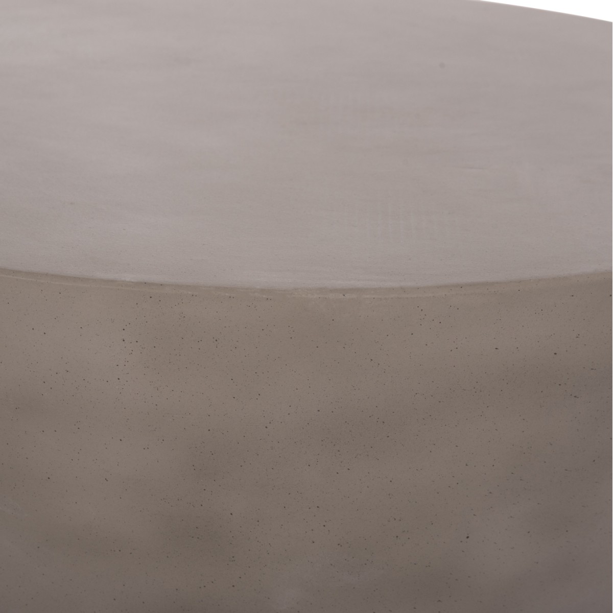 ΤΡΑΠΕΖΙ ΣΑΛΟΝΙΟΥ ΣΤΡΟΓΓΥΛΟ ALLAN HM18162.03 FIBER CEMENT ΣΕ ΓΚΡΙ--Φ92x49Υεκ.