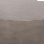 ΤΡΑΠΕΖΙ ΣΑΛΟΝΙΟΥ ΣΤΡΟΓΓΥΛΟ ALLAN HM18162.03 FIBER CEMENT ΣΕ ΓΚΡΙ--Φ92x49Υεκ.