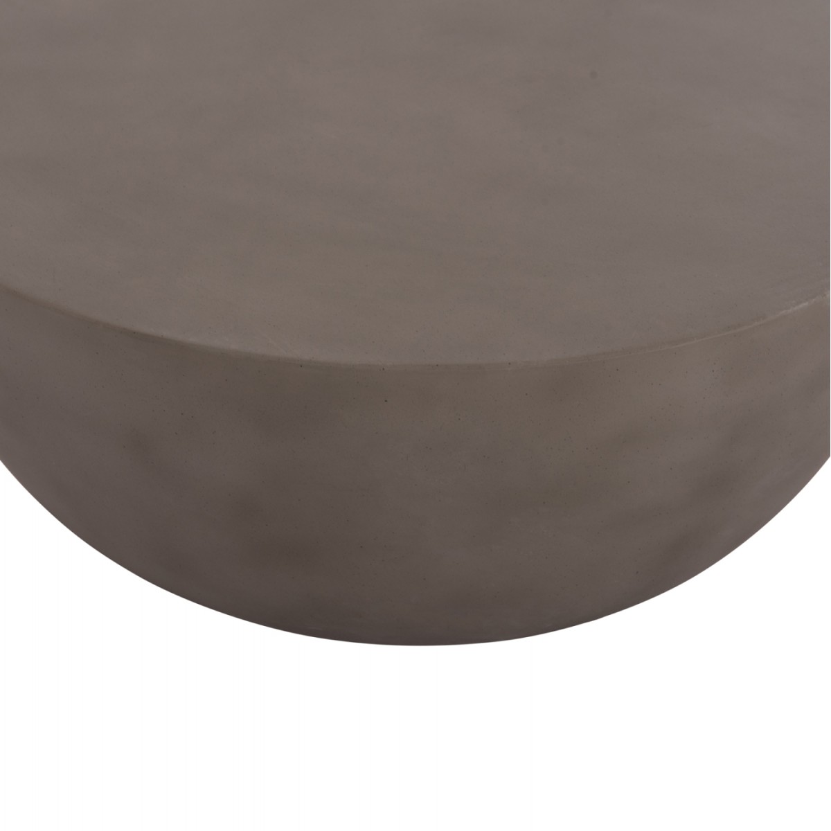 ΤΡΑΠΕΖΙ ΣΑΛΟΝΙΟΥ ΣΤΡΟΓΓΥΛΟ ALLAN HM18162.03 FIBER CEMENT ΣΕ ΓΚΡΙ--Φ92x49Υεκ.