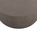 ΤΡΑΠΕΖΙ ΣΑΛΟΝΙΟΥ ΣΤΡΟΓΓΥΛΟ ALLAN HM18162.03 FIBER CEMENT ΣΕ ΓΚΡΙ--Φ92x49Υεκ.