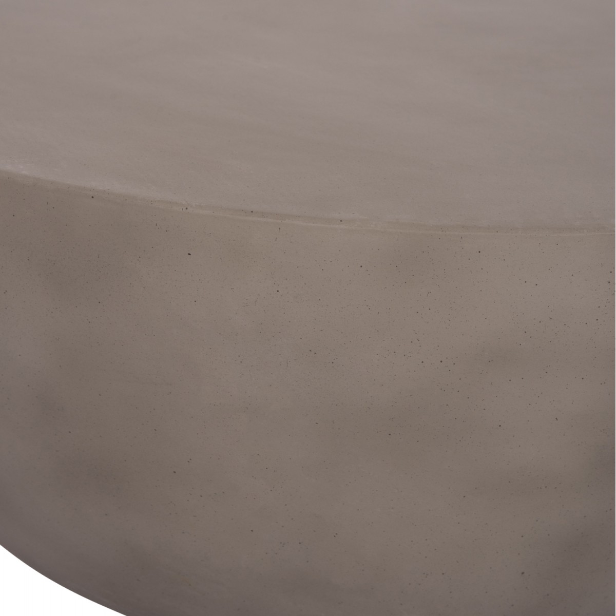 ΤΡΑΠΕΖΙ ΣΑΛΟΝΙΟΥ ΣΤΡΟΓΓΥΛΟ ALLAN HM18162.03 FIBER CEMENT ΣΕ ΓΚΡΙ--Φ92x49Υεκ.