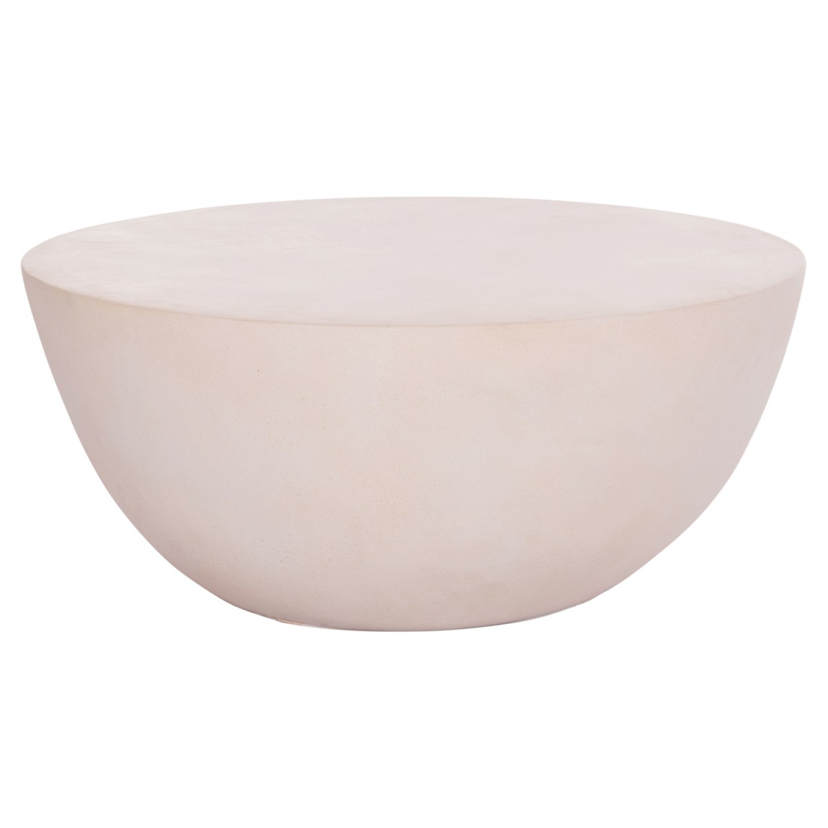 ΤΡΑΠΕΖΙ ΣΑΛΟΝΙΟΥ ΣΤΡΟΓΓΥΛΟ ALLAN HM18162.02 FIBER CEMENT ΣΕ ΑΝΟΙΧΤΟ ΜΠΕΖ--Φ92x49Υεκ.