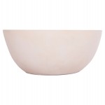 ΤΡΑΠΕΖΙ ΣΑΛΟΝΙΟΥ ΣΤΡΟΓΓΥΛΟ ALLAN HM18162.02 FIBER CEMENT ΣΕ ΑΝΟΙΧΤΟ ΜΠΕΖ--Φ92x49Υεκ.