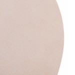 ΤΡΑΠΕΖΙ ΣΑΛΟΝΙΟΥ ΣΤΡΟΓΓΥΛΟ ALLAN HM18162.02 FIBER CEMENT ΣΕ ΑΝΟΙΧΤΟ ΜΠΕΖ--Φ92x49Υεκ.