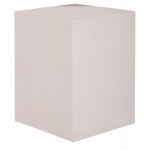 ΒΟΗΘΗΤΙΚΟ ΤΡΑΠΕΖΙ LEIA HM18163.02 FIBER CEMENT ΛΕΥΚΟ-ΞΥΛΟ TEAK 32.5x32.5x46Υεκ.