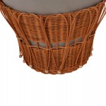 ΤΡΑΠΕΖΙ ΣΑΛΟΝΙΟΥ PERRAL HM18164.03L FIBER CEMENT ΓΚΡΙ-ΦΥΣΙΚΟ RATTAN--Φ55x45Υεκ