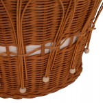 ΤΡΑΠΕΖΙ ΣΑΛΟΝΙΟΥ PERRAL HM18164.02L FIBER CEMENT ΛΕΥΚΟ-ΦΥΣΙΚΟ RATTAN--Φ55x45Υεκ