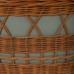 ΤΡΑΠΕΖΙ ΣΑΛΟΝΙΟΥ VILHENA HM18165 FIBER CEMENT ΠΡΑΣΙΝΟ-RATTAN ΦΥΣΙΚΟ Φ56x47Υεκ.