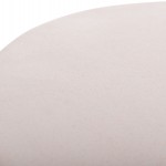 ΒΟΗΘΗΤΙΚΟ ΤΡΑΠΕΖΙ ΣΤΡΟΓΓΥΛΟ DELIA HM18167.02 FIBER CEMENT ΛΕΥΚΟ & RATTAN Φ40x45Υεκ