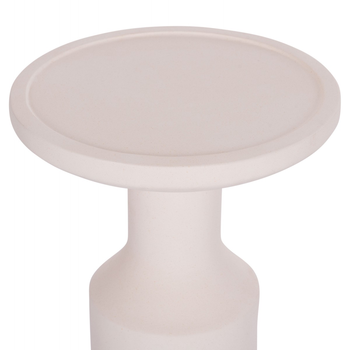 ΒΟΗΘΗΤΙΚΟ ΤΡΑΠΕΖΙ TRED(T) HM18169.02 FIBER CEMENT ΛΕΥΚΟ-ΦΥΣΙΚΟ RATTAN--Φ40x61Υεκ.