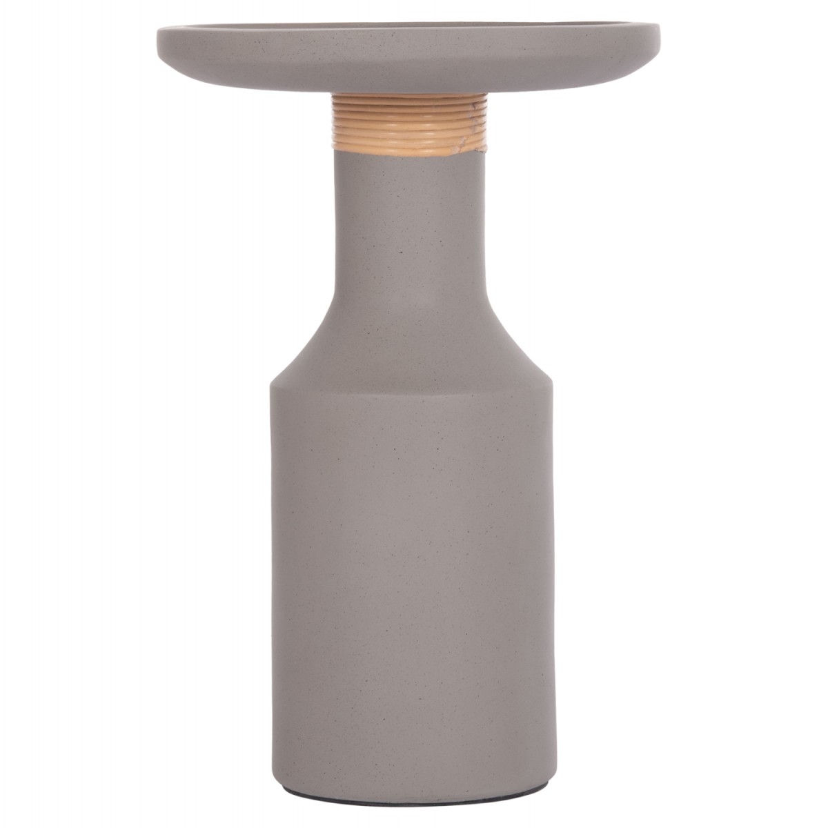 ΒΟΗΘΗΤΙΚΟ ΤΡΑΠΕΖΙ TRED(T) HM18169.03 FIBER CEMENT ΓΚΡΙ-ΦΥΣΙΚΟ RATTAN--Φ40x61Υεκ.