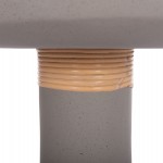 ΒΟΗΘΗΤΙΚΟ ΤΡΑΠΕΖΙ TRED(T) HM18169.03 FIBER CEMENT ΓΚΡΙ-ΦΥΣΙΚΟ RATTAN--Φ40x61Υεκ.