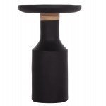 ΒΟΗΘΗΤΙΚΟ ΤΡΑΠΕΖΙ TRED(T) HM18169.01 FIBER CEMENT ΜΑΥΡΟ-ΦΥΣΙΚΟ RATTAN--Φ40x61Υεκ.