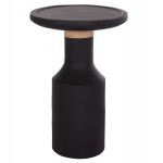 ΒΟΗΘΗΤΙΚΟ ΤΡΑΠΕΖΙ TRED(T) HM18169.01 FIBER CEMENT ΜΑΥΡΟ-ΦΥΣΙΚΟ RATTAN--Φ40x61Υεκ.