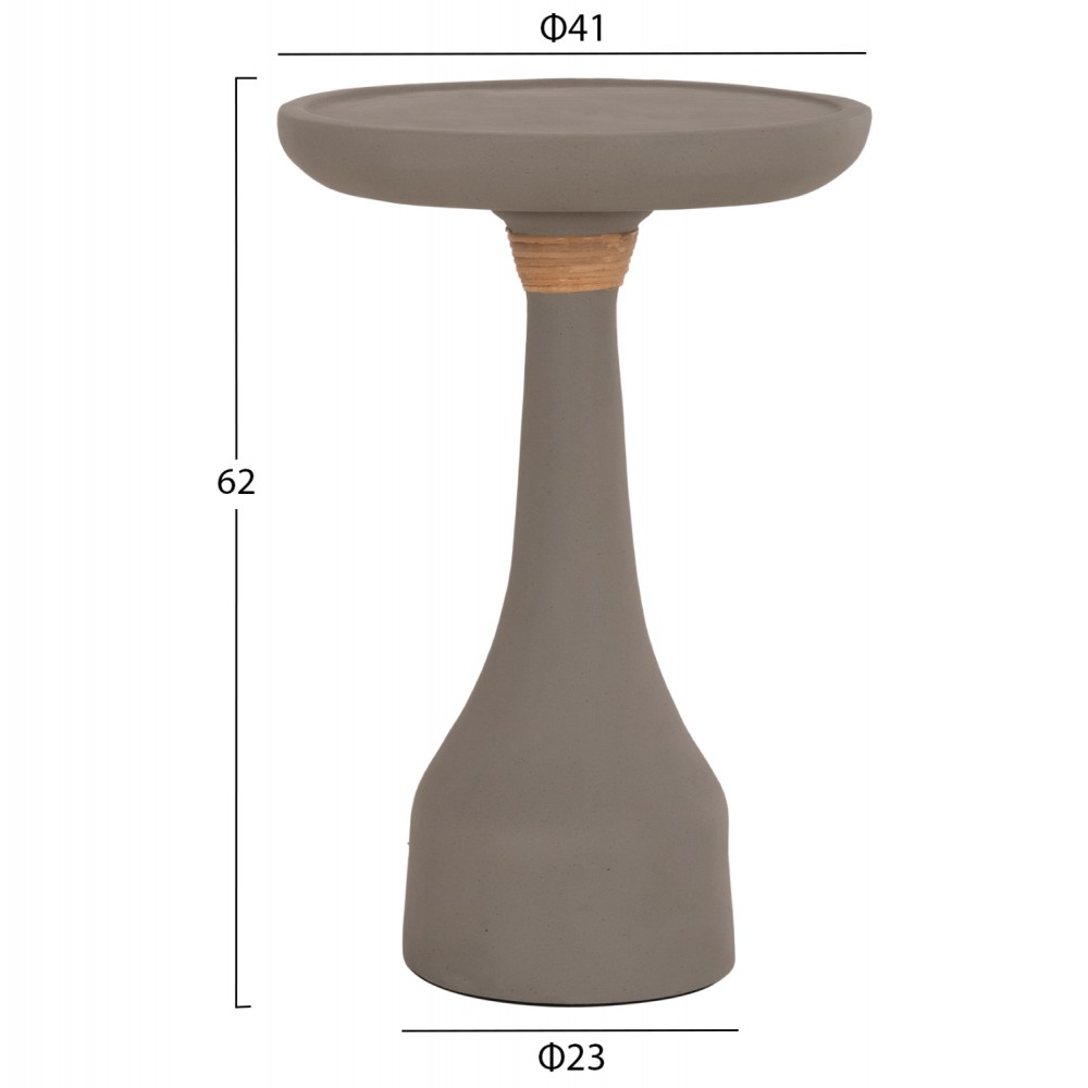 ΒΟΗΘΗΤΙΚΟ ΤΡΑΠΕΖΙ ΓΙΑ ΛΑΜΠΑΤΕΡ TORG HM18170.03 FIBER CEMENT ΓΚΡΙ Φ41x62Υεκ.