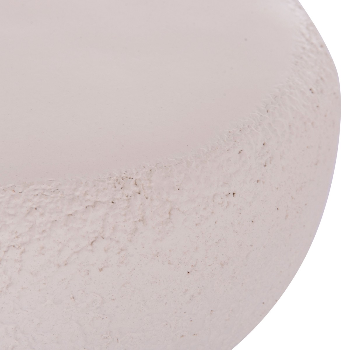 ΣΚΑΜΠΟ ΣΤΡΟΓΓΥΛΟ INTERON HM18171.02 FIBER CEMENT ΣΕ ΛΕΥΚΟ--Φ34x39Υεκ.