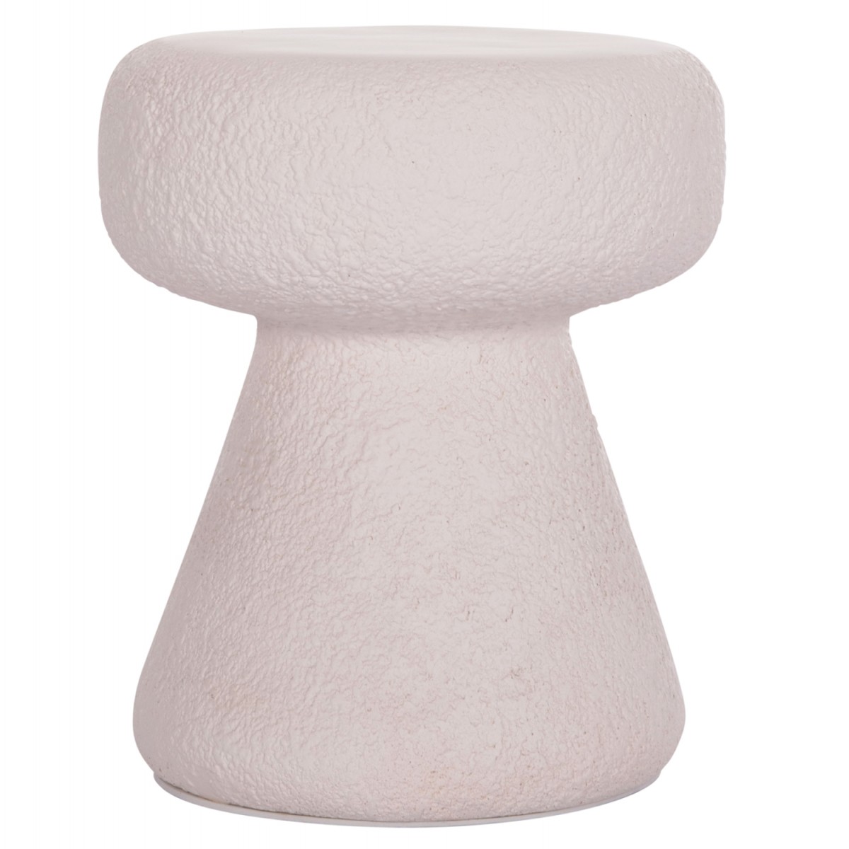 ΣΚΑΜΠΟ ΣΤΡΟΓΓΥΛΟ INTERON HM18171.02 FIBER CEMENT ΣΕ ΛΕΥΚΟ--Φ34x39Υεκ.