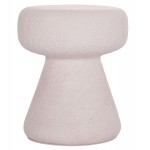 ΣΚΑΜΠΟ ΣΤΡΟΓΓΥΛΟ INTERON HM18171.02 FIBER CEMENT ΣΕ ΛΕΥΚΟ--Φ34x39Υεκ.