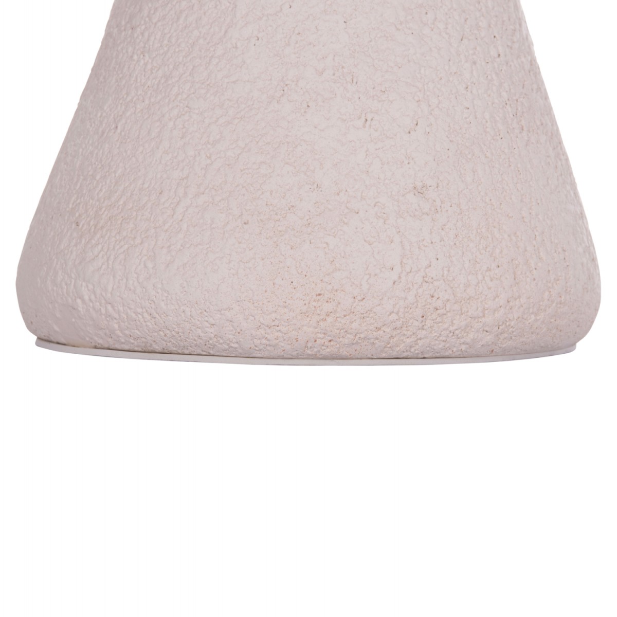 ΣΚΑΜΠΟ ΣΤΡΟΓΓΥΛΟ INTERON HM18171.02 FIBER CEMENT ΣΕ ΛΕΥΚΟ--Φ34x39Υεκ.