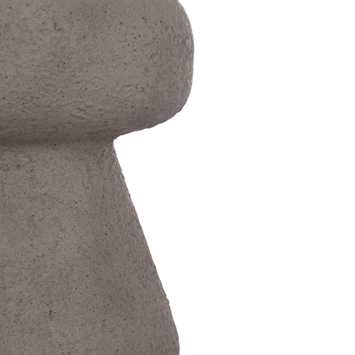 ΣΚΑΜΠΟ ΣΤΡΟΓΓΥΛΟ INTERON HM18171.03 FIBER CEMENT ΣΕ ΓΚΡΙ--Φ34x39Υεκ.