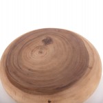 ΣΚΑΜΠΟ PUFFAT HM18172.02 FIBER CEMENT ΛΕΥΚΟ- ΞΥΛΟ TEAK TOP Φ45x46Υεκ.