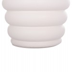 ΣΚΑΜΠΟ PUFFAT HM18172.02 FIBER CEMENT ΛΕΥΚΟ- ΞΥΛΟ TEAK TOP Φ45x46Υεκ.