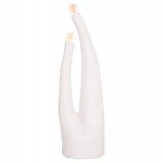 ΔΙΑΚΟΣΜΗΤΙΚΟ ΦΩΤΙΣΤΙΚΟ ΔΑΠΕΔΟΥ TUSKEN HM4702.02 FIBER CEMENT-ΛΕΥΚΟ 50x43x145Υεκ