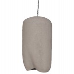 ΦΩΤΙΣΤΙΚΟ ΟΡΟΦΗΣ ΚΡΕΜΑΣΤΟ LOGKY HM4704.03L--FIBER CEMENT ΓΚΡΙ 35x35x67Υεκ