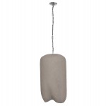 ΦΩΤΙΣΤΙΚΟ ΟΡΟΦΗΣ ΚΡΕΜΑΣΤΟ LOGKY HM4704.03L--FIBER CEMENT ΓΚΡΙ 35x35x67Υεκ