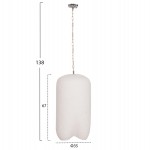 ΦΩΤΙΣΤΙΚΟ ΟΡΟΦΗΣ ΚΡΕΜΑΣΤΟ LOGKY HM4704.02L--FIBER CEMENT ΛΕΥΚΟ 35x35x67Υεκ