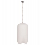 ΦΩΤΙΣΤΙΚΟ ΟΡΟΦΗΣ ΚΡΕΜΑΣΤΟ LOGKY HM4704.02L--FIBER CEMENT ΛΕΥΚΟ 35x35x67Υεκ