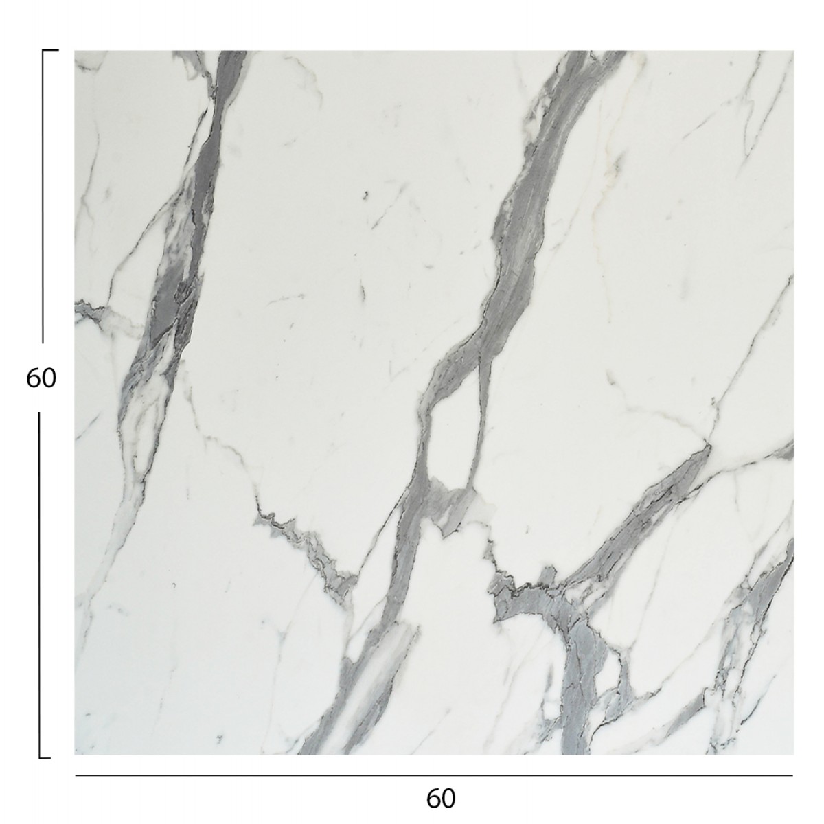ΕΠΙΦΑΝΕΙΑ ΤΡΑΠΕΖΙΟΥ HPL ΤΕΤΡΑΓΩΝΗ HM5837.31 WHITE MARBLE 60x60εκ.