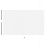 ΕΠΙΦΑΝΕΙΑ ΤΡΑΠΕΖΙΟΥ HPL ΟΡΘΟΓΩΝΙΑ HM5840.22 ΛΕΥΚΗ 120x80εκ.