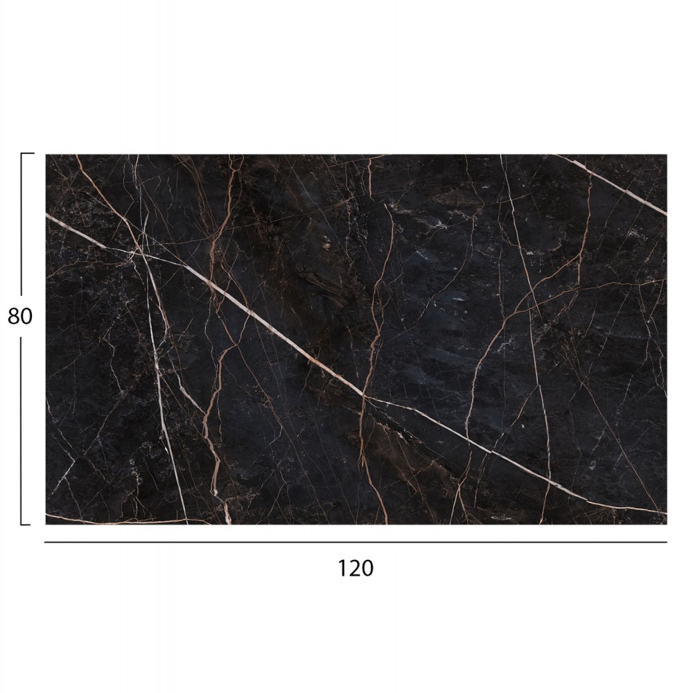 ΕΠΙΦΑΝΕΙΑ ΤΡΑΠΕΖΙΟΥ HPL ΟΡΘΟΓΩΝΙΑ HM5840.34 BLACK MARBLE 120x80εκ.