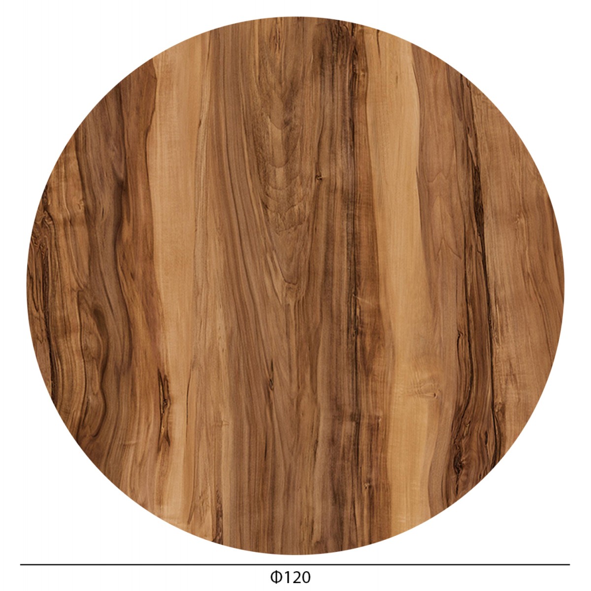 ΕΠΙΦΑΝΕΙΑ ΤΡΑΠΕΖΙΟΥ HPL ΣΤΡΟΓΓΥΛΗ HM6351.30 INDIAN SHEΕSHAM Φ120εκ.