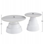 ΣΕΤ 2 ΤΡΑΠΕΖΙΑ ΣΑΛΟΝΙΟΥ LIDOX HM18306.01 SINTERED STONE TOPS KAI ΒΑΣΕΙΣ--ΛΕΥΚΑ Φ50 & Φ70