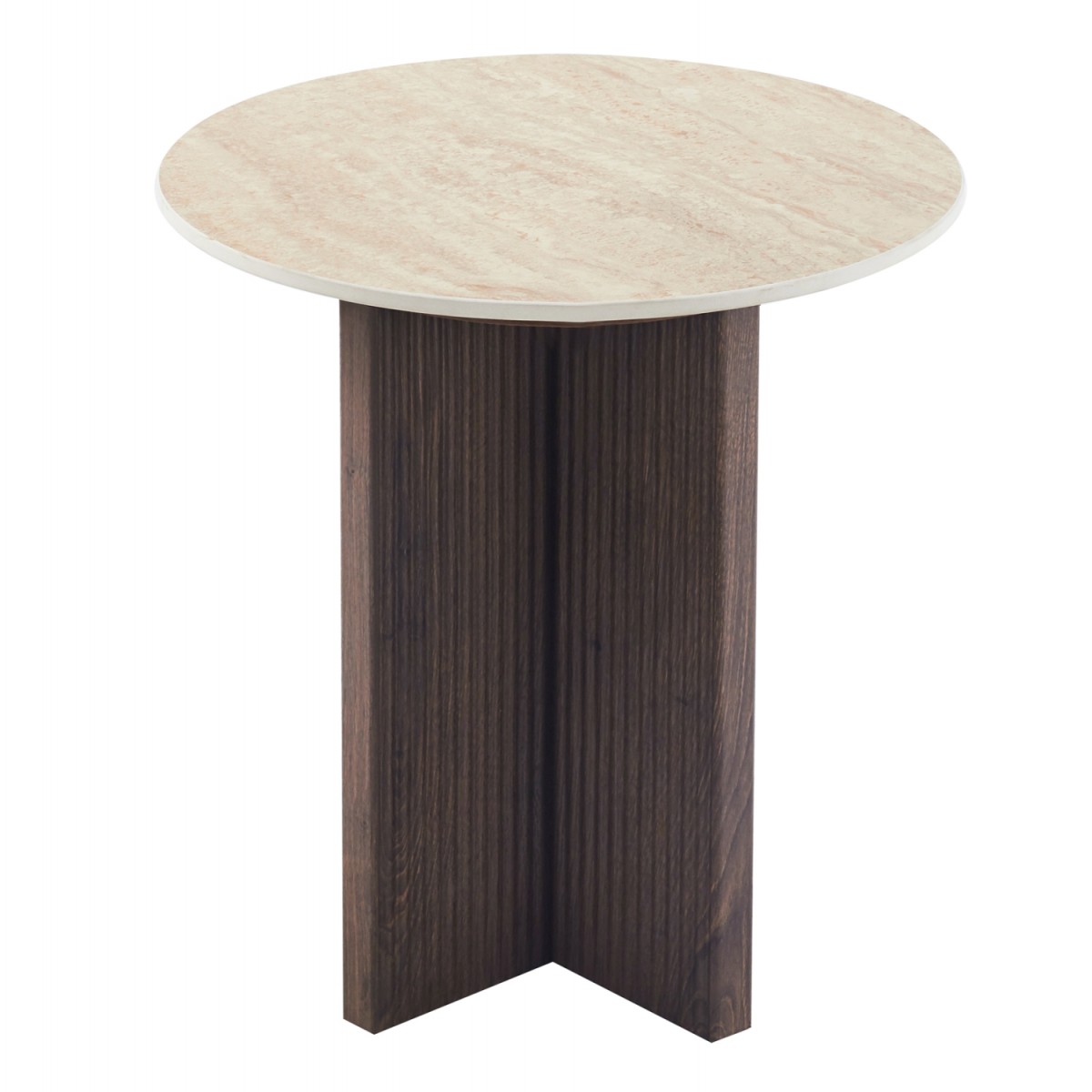 ΤΡΑΠΕΖΙ ΒΟΗΘΗΤΙΚΟ SKY HM18330 ΚΕΡΑΜΙΚΟ TOP ΟΨΗ ΤΡΑΒΕΡΤΙΝΑΣ-MDF ΒΑΣΗ ΚΑΦΕ Φ45x50Υεκ.