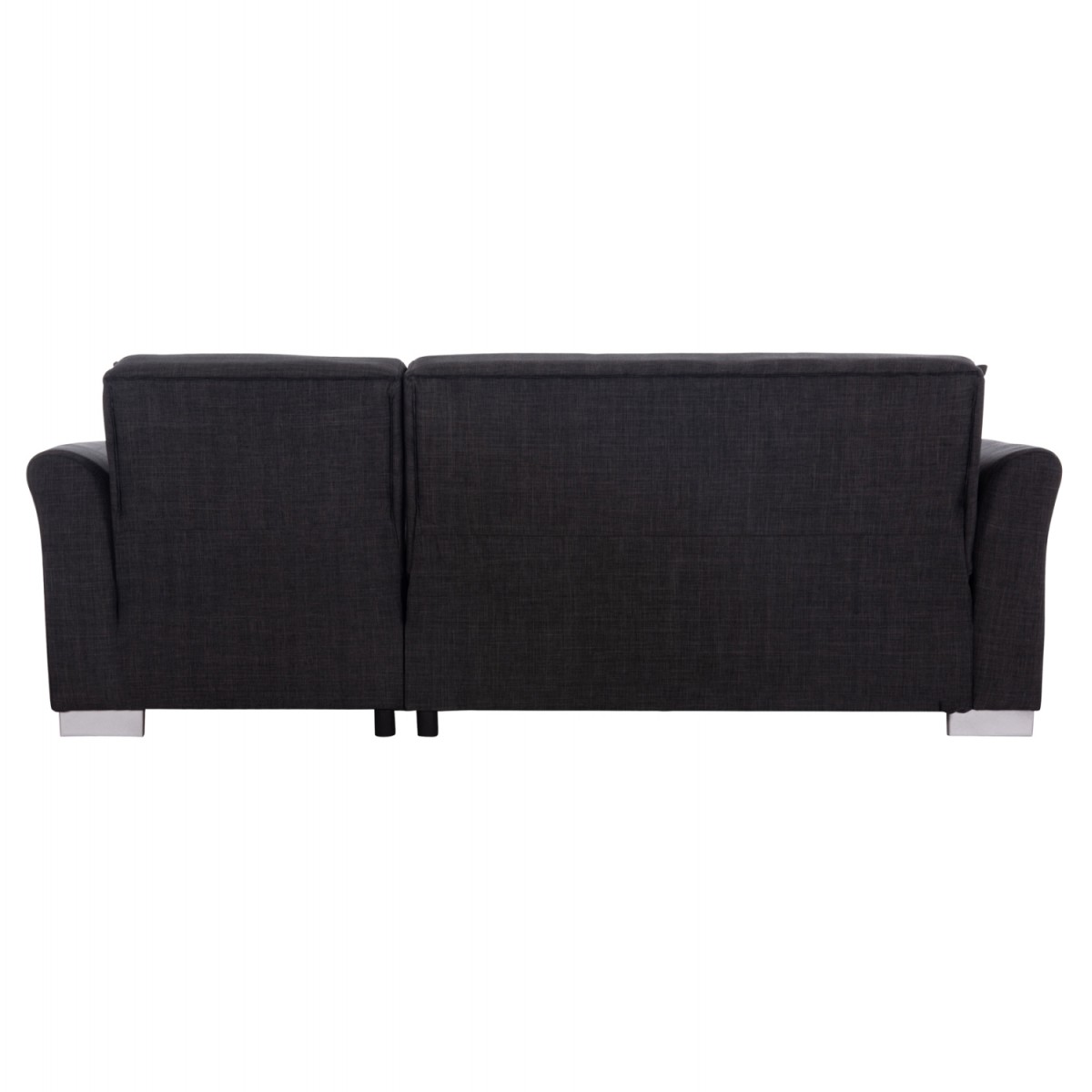 ΓΩΝΙΑΚΟΣ ΚΑΝΑΠΕΣ-ΚΡΕΒΑΤΙ ΜΕ ΑΠΟΘ. ΧΩΡΟ BRONKO HM3291.01 ΑΝΘΡΑΚΙ ΥΦΑΣΜΑ 218x138x77Y