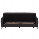 ΚΑΝΑΠΕΣ ΚΡΕΒΑΤΙ ΜΕ ΑΠΟΘ.ΧΩΡΟ TΡΙΘΕΣΙΟΣ NIKKO HM3292.01 ΓΚΡΙ ΥΦΑΣΜΑ 209x76x83Υεκ.