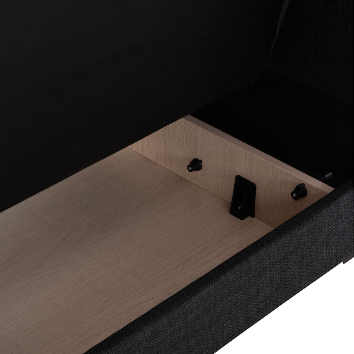 ΚΑΝΑΠΕΣ ΚΡΕΒΑΤΙ ΜΕ ΑΠΟΘ.ΧΩΡΟ TΡΙΘΕΣΙΟΣ NIKKO HM3292.01 ΓΚΡΙ ΥΦΑΣΜΑ 209x76x83Υεκ.