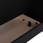 ΚΑΝΑΠΕΣ ΚΡΕΒΑΤΙ ΜΕ ΑΠΟΘ.ΧΩΡΟ TΡΙΘΕΣΙΟΣ NIKKO HM3292.01 ΓΚΡΙ ΥΦΑΣΜΑ 209x76x83Υεκ.