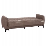 ΚΑΝΑΠΕΣ ΚΡΕΒΑΤΙ ΜΕ ΑΠΟΘ.ΧΩΡΟ TΡΙΘΕΣΙΟΣ NIKKO HM3292.02 ΚΑΦΕ ΥΦΑΣΜΑ 209x76x83Υεκ.